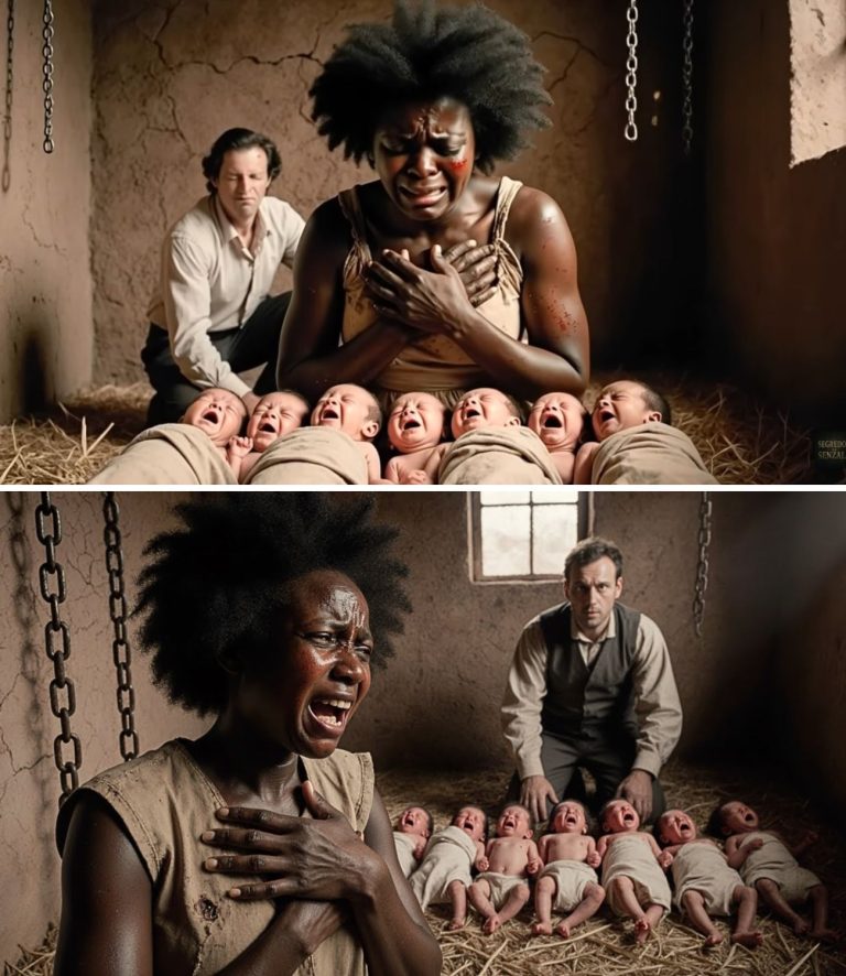 The slave gave birth to 7 babies at once — but the farm doctor hid the truth for decades.