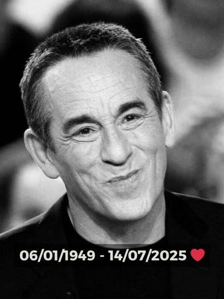 Thierry Ardisson, the man in black, passed away at the age of 76 surrounded by his family.