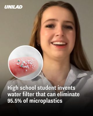 High school student invents water filter that can eliminate 95.5% of microplastics