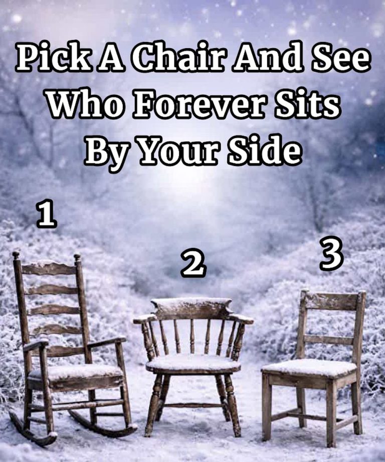 Pick A Chair And See Who Sits By Your Side