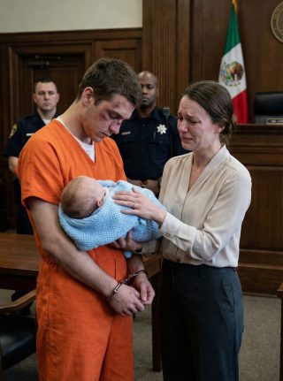 He was sentenced to life imprisonment for a crime he didn’t commit. Before being taken to prison, he asked to hold his newborn son for just one minute. But what he did while holding the baby shocked the entire courtroom and a multimillionaire.