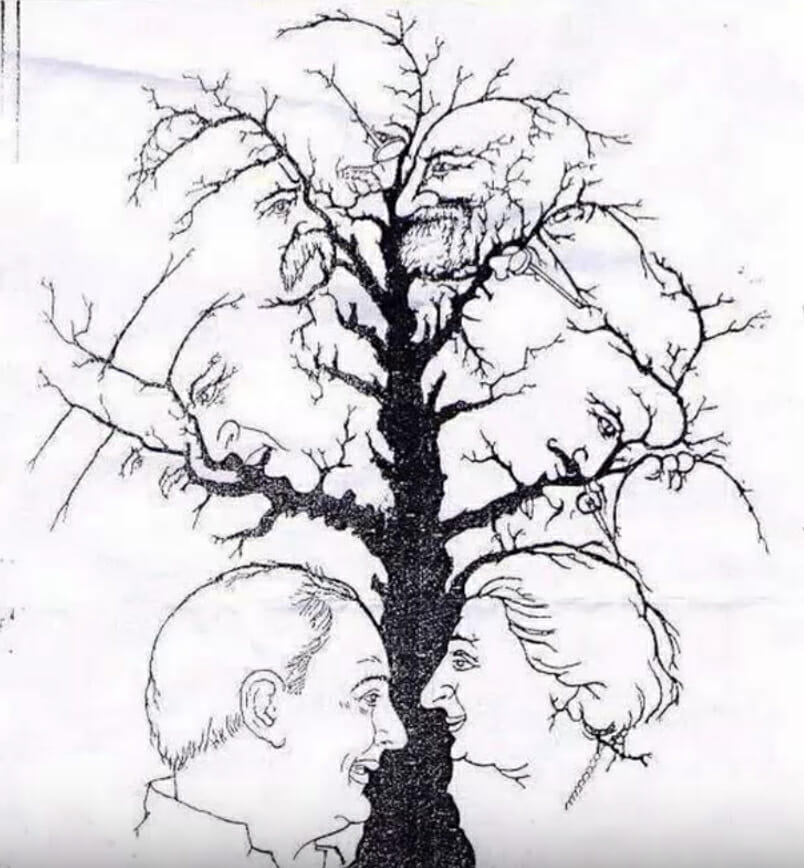 Find all the hidden faces in this optical illusion in less than 10 seconds — and you’ll be among the top 1% of viewers.